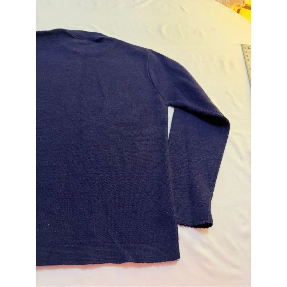 Alps Navy Blue Vintage Nordic Sweater Size Medium